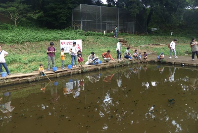 ザリガニ釣りに挑戦