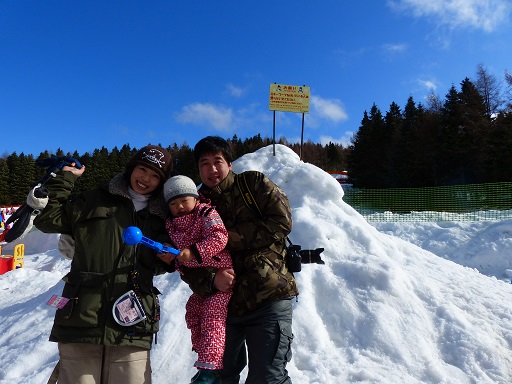 初めての雪遊び