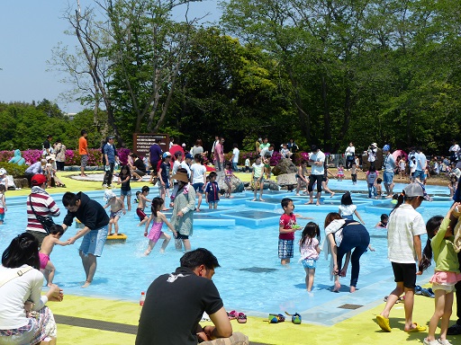 水遊び　じゃぶじゃぶ池