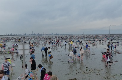 潮干狩り 混雑 潮干狩り 混雑