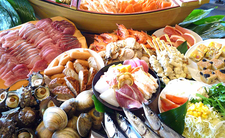親子で浜焼き